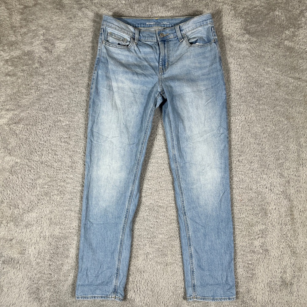 Old Navy Wow Boyfriend Jeans Womens 4 Light Wash Mid Rise Denim Pants